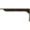 Ekena Millwork Embrey Steel Bracket, Antiqued Pale Gold 2"W x 14"D x 5 1/4"H BKTM02X14X05EBAPG - alternate 7